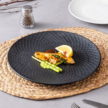 Japanese creative ceramic crockery plates for steak and pasta