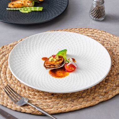 Japanese creative ceramic crockery plates for steak and pasta