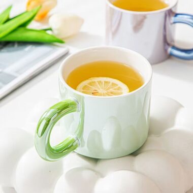 Pearl glaze ceramic crockery mugs for home and office use