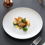 Premium ceramic crockery steak plates for home dining