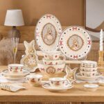 Sophie rabbit underglaze ceramic crockery dinner sets for gifts