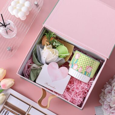 Cute tulip pattern ceramic crockery mugs for home use