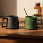 Vintage luxury ceramic crockery mugs for home use