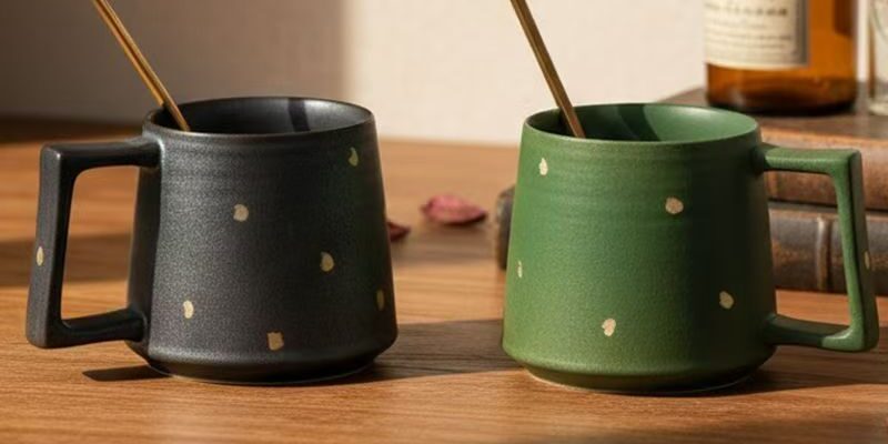 Vintage luxury ceramic crockery mugs for home use