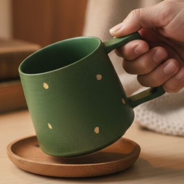 Vintage luxury ceramic crockery mugs for home use